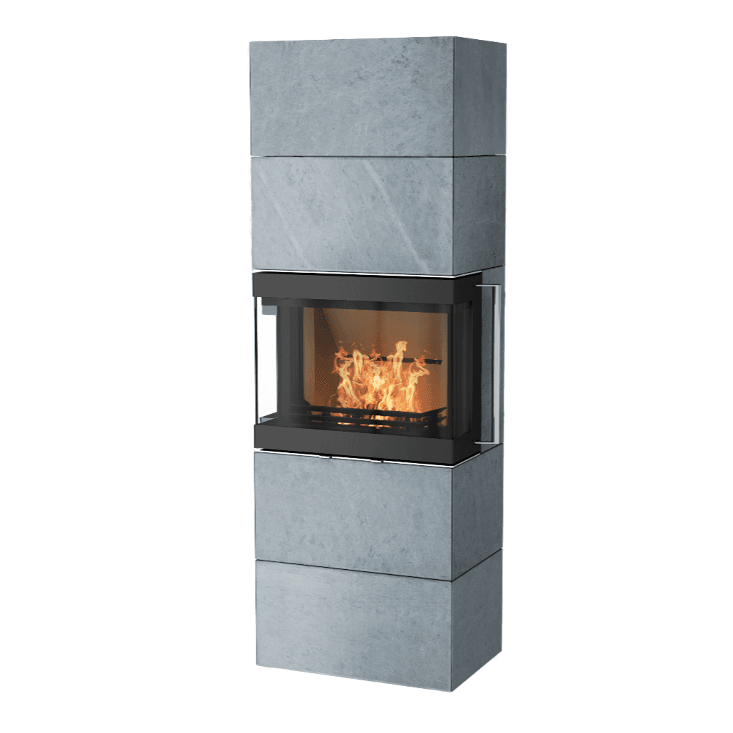 Santolini kleberstein med bunn og topp redigert Fireplace By Norvai - SANTOLINI - Elementpeis - Bilde 1