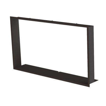 Ramme med oppkant til peis med 1 glass